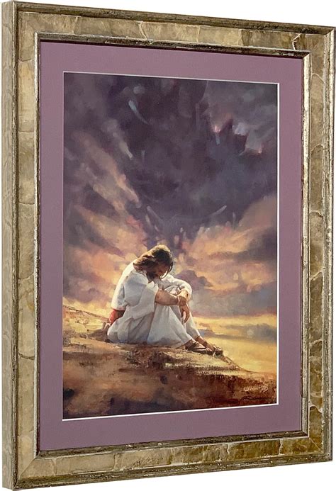 Ron Dicianni In The Wilderness Jesus Christ Art Matted