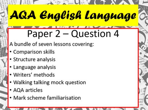 I can say 'this is a this is the final post for the essentials for aqa gcse english language 8700 paper 1 and paper 2. English Language Paper 2 Help - AQA English Language Paper ...