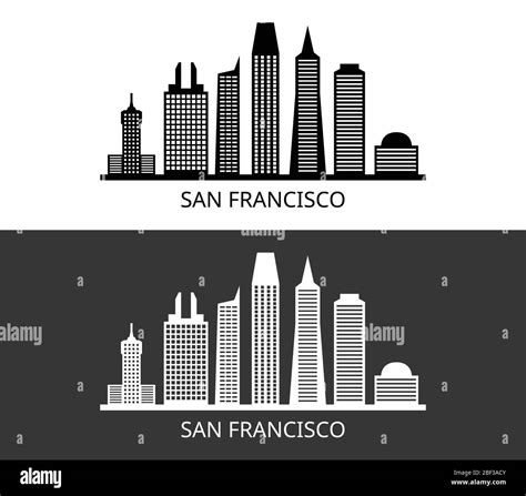 San Francisco Icon Illustrated In Vector On White Background Stock