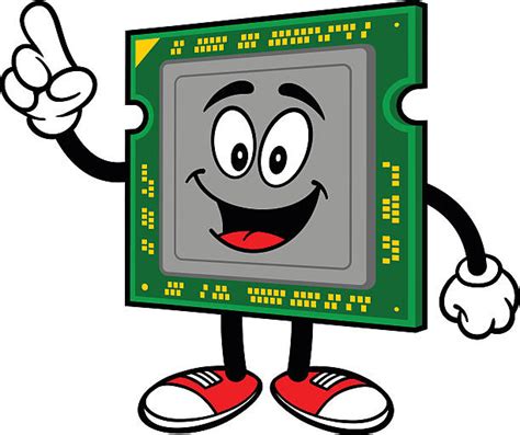 Computer Cpu Cartoon Illustrations Royalty Free Vector Graphics And Clip