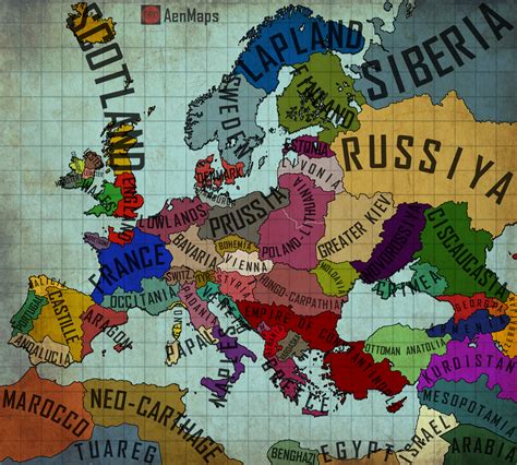 An Alternate Europe Map 10 By Aenmaps On Deviantart