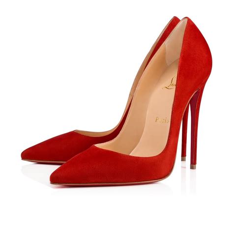 Christian Louboutin Red So Kate 120 Tomette Suede Pointed Heel Pumps