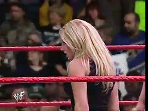 Trish Stratus Gets Spanked By Jacqueline In A Match And Saved By Kurt