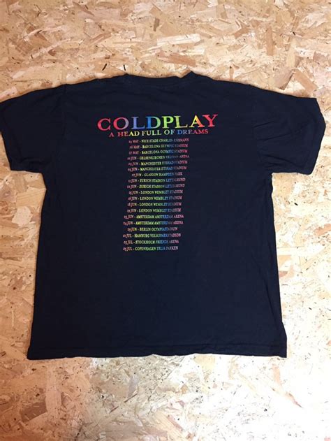 Vintage 00s Coldplay Music Merch Band T Shirt European Tour Etsy