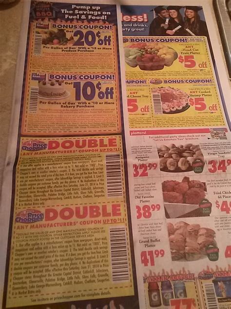 Price Chopper Two Dollar Doublers Fuel Saver Coupons In Todays Tu