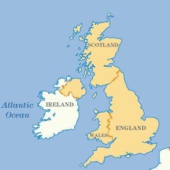 England, scotland, wales and northern ireland make up the nation of the united kingdom of great britain and ireland. Map of England and Scotland | England map, Old map ...