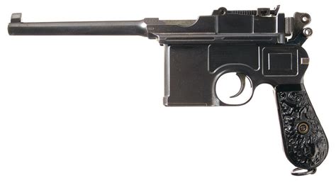 Mauser 1896 Broomhandle Semi Automatic Pistol With Matching Shoulder