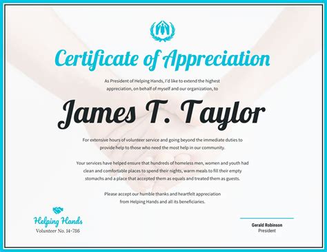 The Captivating Certificate Of Appreciation Template Ve