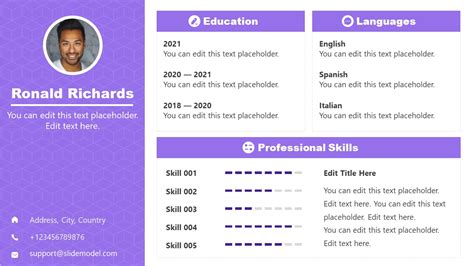 Personal Self Introduction Powerpoint Template Slidemodel