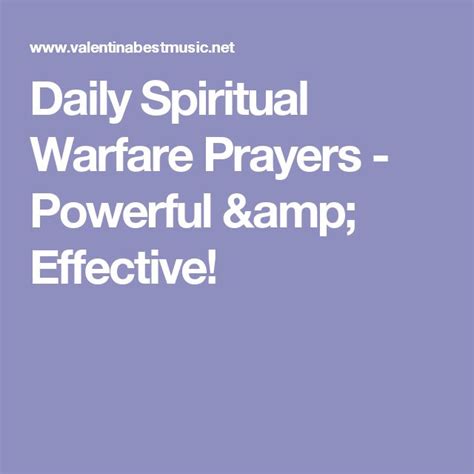 Daily Spiritual Warfare Prayers Powerful And Effective Spiritual