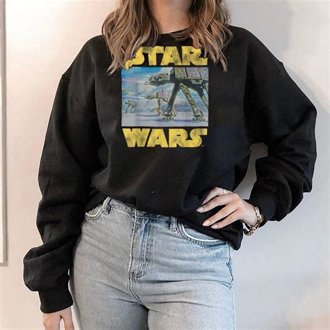 Star Wars Vintage Imperial At At Battle Of Hoth T Shirt