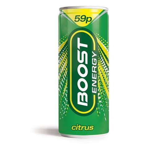 Boost Energy Drink Citrus Zing 250ml 59p 24 Pack