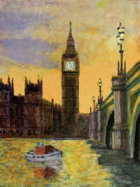 London Times Painting By David Zimmerman Fine Art America