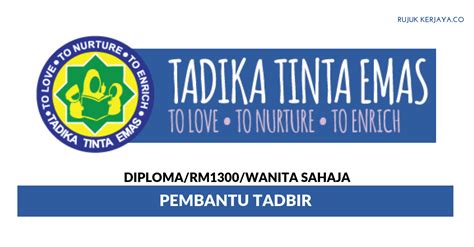 Pusat latihan jabatan kemajuan masyarakat: Jawatan Kosong Terkini Tadika Tinta Emas ~ Pembantu Tadbir ...