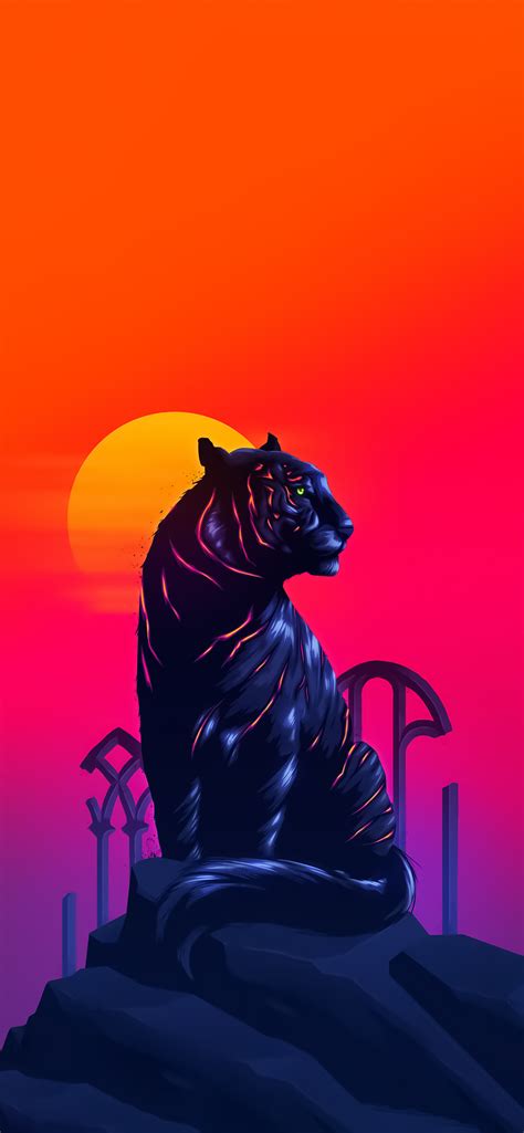 Wallpaper Iphone Aesthetic Tiger