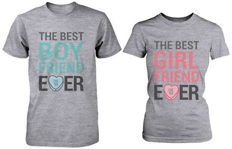 The Best Boyfriend And Girlfriend Ever Matching Couple Shirts