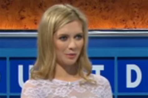 Countdown Rachel Riley Bares Chest In See Though Lace Top In Steamy