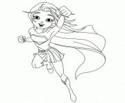 supergirl coloring pages printable