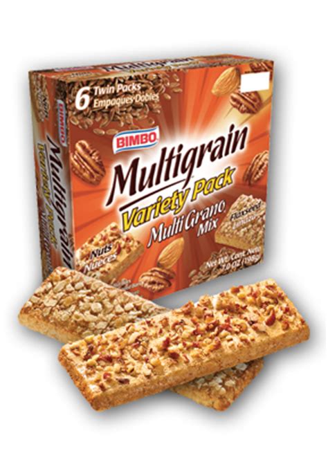 Bimbo Bread Barras Multigrano Mix Mixed Multigrain Nut Flaxseed