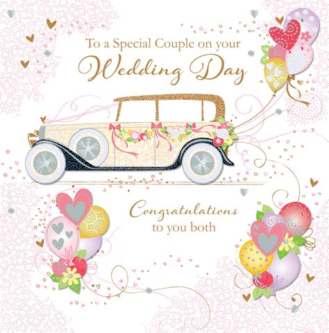 Wishing you all the best, congratulations on your wedding! Special Couple Wedding Day Greeting Card | Cards | Love Kates