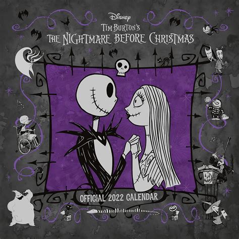 Buy Official Nightmare Before Christmas 2022 Calendar Month To View