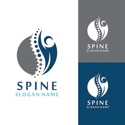 Premium Vector Spine Chiropractic Care Logo Designs Concept Backbone