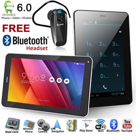 7 Inch Phablet Smart Phone Tablet Pc Android 42 Bluetooth Gps Wifi