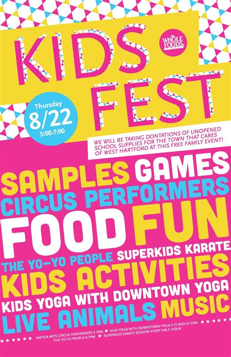 Apply to store shopper, team member, bakery assistant and more! Kids Fest - Whole Foods Market West Hartford | West ...