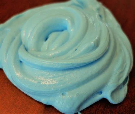 Blue Cotton Candy Fluffy Scented Slime 6 Oz Borax Free