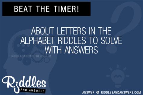 30 About Letters In The Alphabet Riddles With Answers To Solve