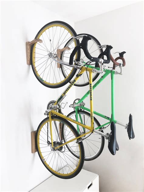 Tokyo Bike Rack Wall Mount Wooden Wall Hook Bike Storage Etsy