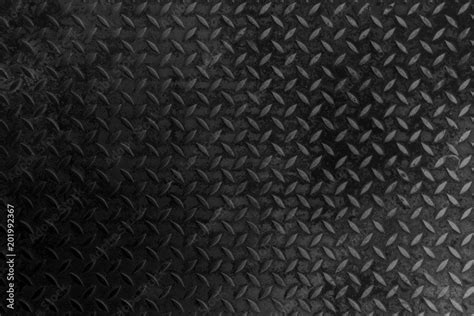 Black Metal Diamond Plate Texture Background Stock Photo Adobe Stock