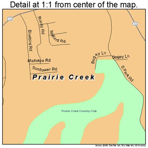 Prairie Creek Arkansas Street Map 0557125