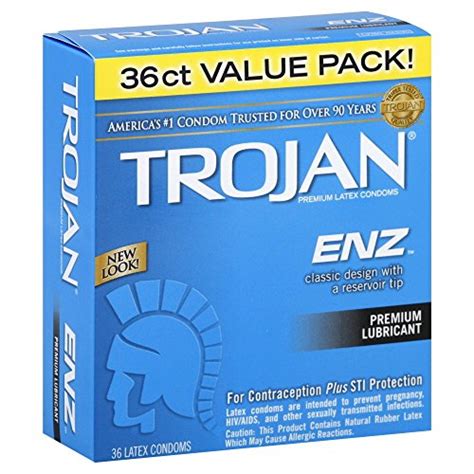 Buy Trojan Condom Enz Lubricated 36 Count Special Discount And Free