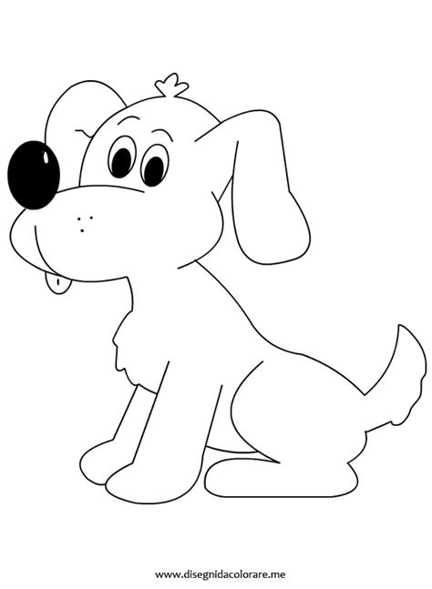 Cagnolino ha ricevuto un osso come ricompensa. Disegno cane - Disegni da colorare