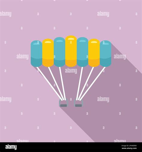 Air Parachuting Icon Flat Style Stock Vector Image And Art Alamy