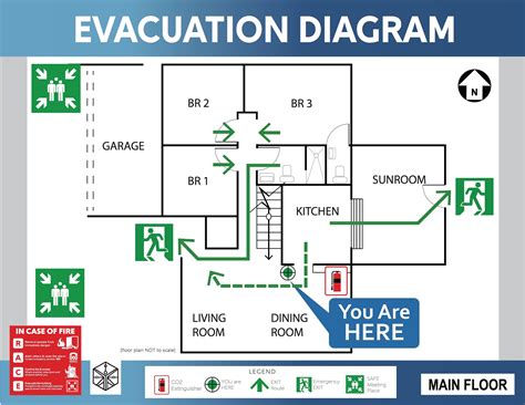 Evacuation Diagram Template Free Of Evacuation Diagra