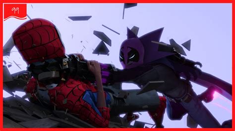 Miles Morales Vs Prowler Full Fight 4k Spiderman Into The Spider