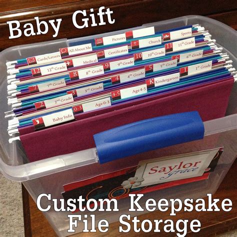 Join us as we make a personalized bling card box for my daughter's sweet 16 birthday party! COBO: Baby Gift Idea: Custom Keepsake File Storage