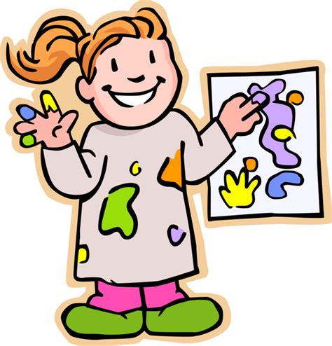 Vector Illustration Of Primary Or Elementary School Arts And Crafts