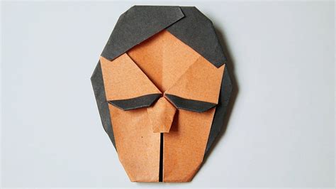 Origami Face How To Fold An Origami Face Steven Casey Youtube
