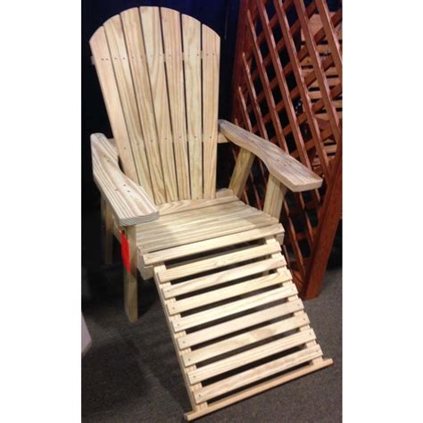 Another beautiful foldable adirondack chair with pull out footrest that made place on our list. Adirondack Chair w/ Pull Out Footrest - Hartville Outdoor ...