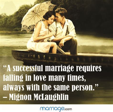 Falling in love with a wrong person quotes. Couple Quotes - A successful marriage requires falling in love many times, always...