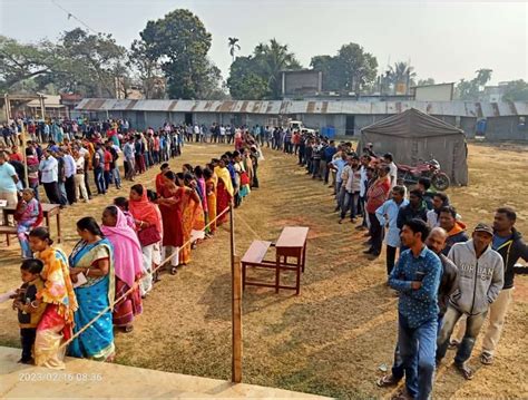 Tripura Election Live Ec Says Tentative Voter Turnout Recorded At