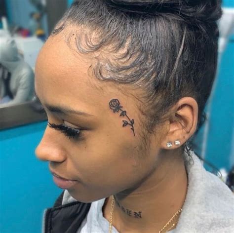 pinterest shesoboujiee 🥵💕 face tattoos hairline tattoos face tattoos for women