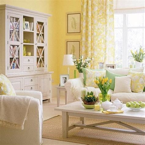 Light Lemon Relaxing Living Room Wall Colors With Images Yellow