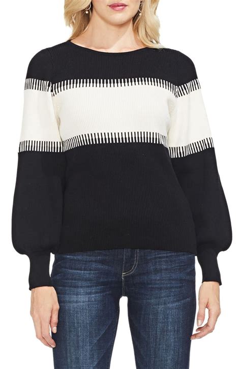 Vince Camuto Colorblock Intarsia Sweater Nordstrom Sweaters
