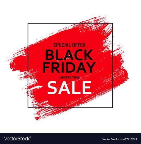 Black Friday Sale Banner Template Royalty Free Vector Image