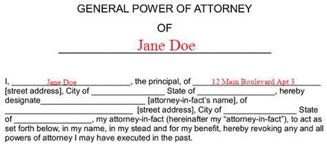 Free Free General Power Of Attorney Forms