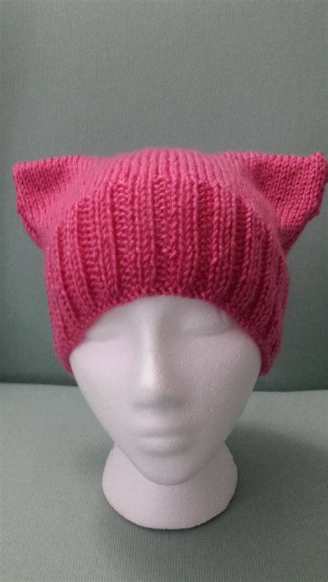 Pink Pussyhat Pussyhat Project Womens March Feminist Etsy